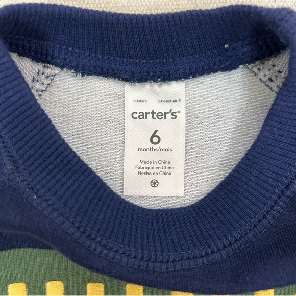 Carter’s Baby Boy Hunk Striped Jumpsuit - Picture 5 of 6